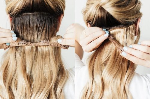 Wavy clip in hair extensions
