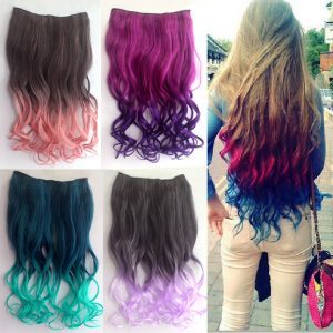 DIY Popup-colored Hair Extension