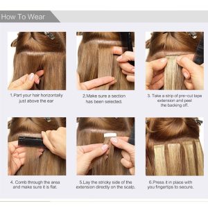 How to apply Tape-in Extensions